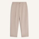 ELASTICATED PLEATED PANTS