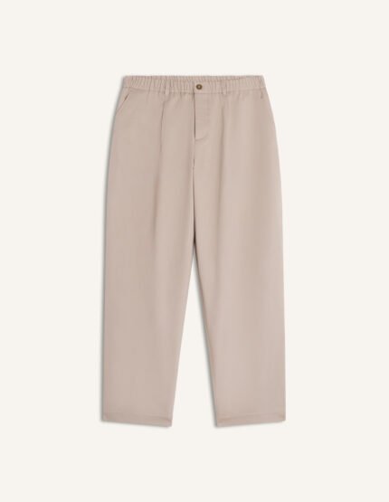 ELASTICATED PLEATED PANTS
