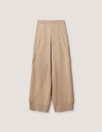 PROFILE FOX WOOL KNITTED PANTS f