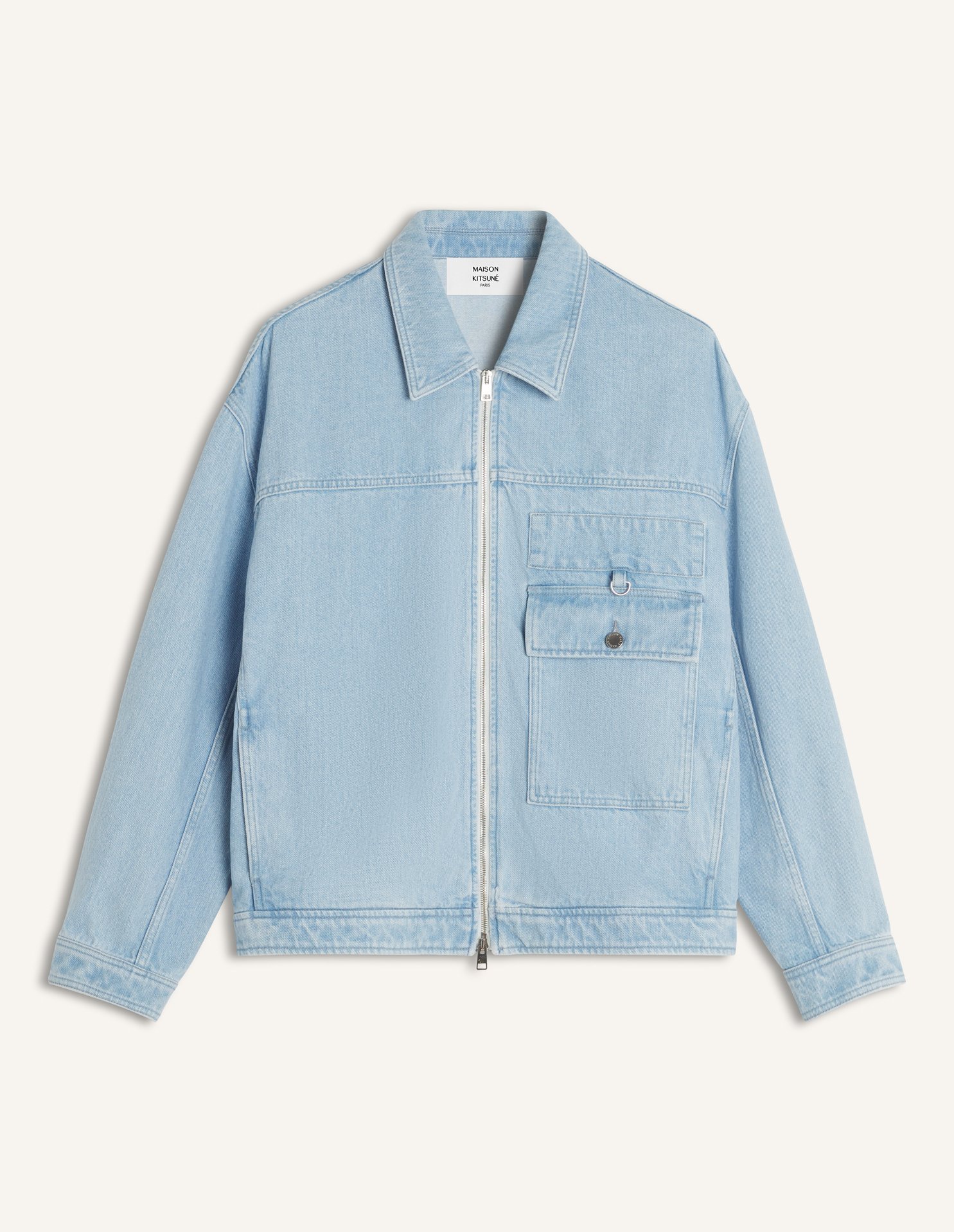 ZIPPED DENIM JACKET ZIPPED DENIM JACKET